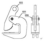 橫鉗結(jié)構(gòu)簡圖